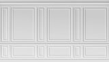 Tapet personalizat arhitectural walls cu ancadramente de perete albe clasice white deco