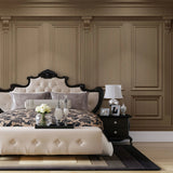 Tapet personalizat arhitectural walls cu ancadramente de perete bej cu accente de lumini spotlight