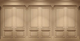 Tapet personalizat arhitectural walls cu ancadramente de perete bej cu accente de lumini spotlight