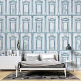 Tapet personalizat arhitectural walls cu ancadramente de perete cu sculpturi ilustrate sketch sculptures