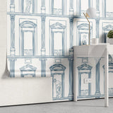 Tapet personalizat arhitectural walls cu ancadramente de perete cu sculpturi ilustrate sketch sculptures