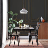 Tapet personalizat arhitectural walls design rafinat nuante negru aspect sofisticat modern profunzime stil incapere refined black