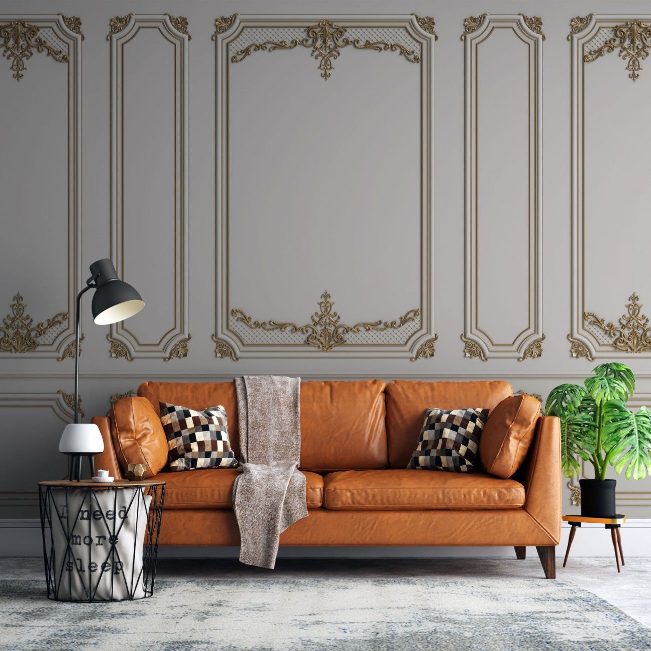 Tapet personalizat arhitectural walls lambriu regal eleganta grandoare stil clasic pereti declaratie impresionanta royal wainscot