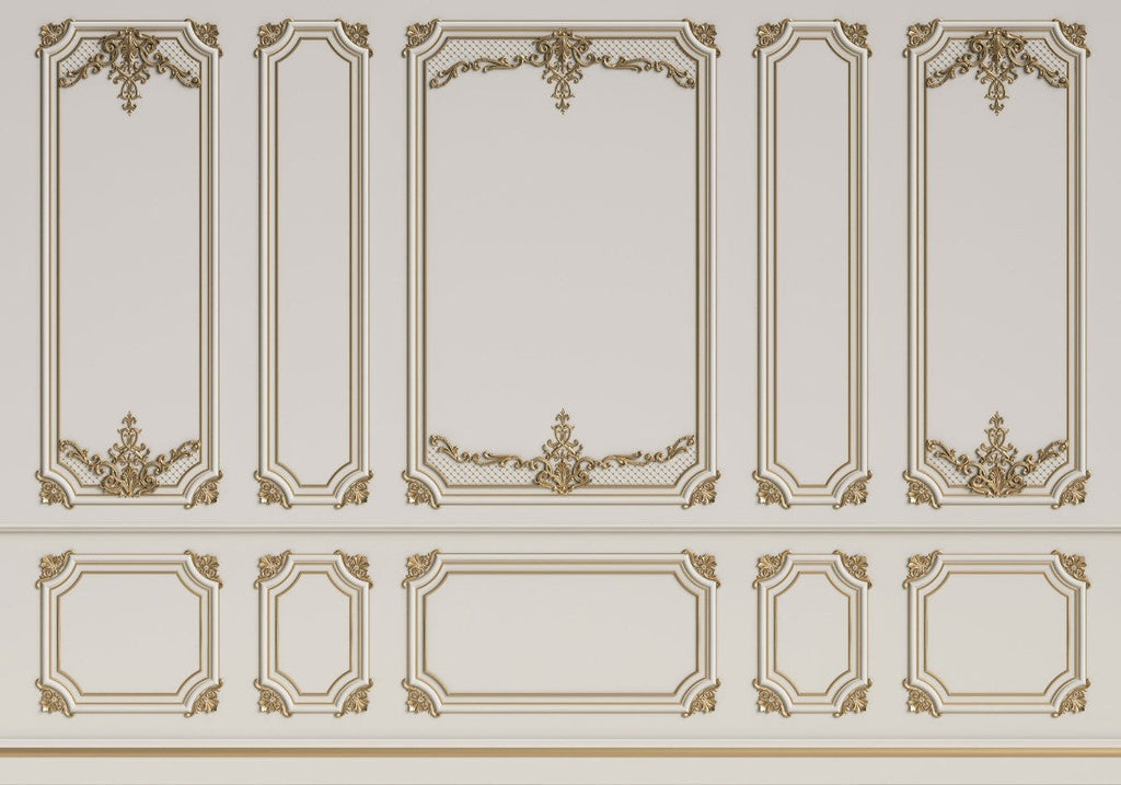 Tapet personalizat arhitectural walls lambriu regal eleganta grandoare stil clasic pereti declaratie impresionanta royal wainscot