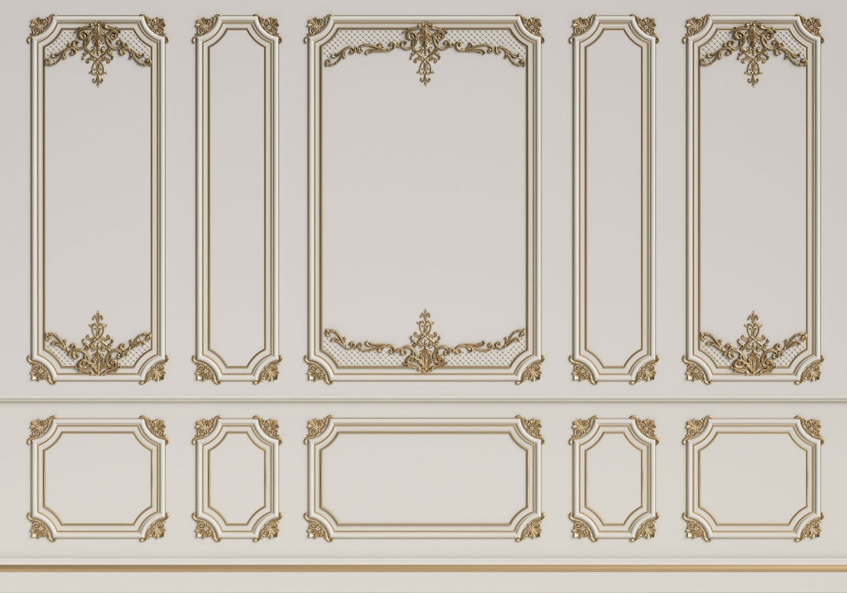 Tapet personalizat arhitectural walls lambriu regal eleganta grandoare stil clasic pereti declaratie impresionanta royal wainscot