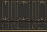 Tapet personalizat arhitectural walls boiserie regala intunecata mister eleganta luxurianta spatiu atmosfera dramatica impunatoare dark royal boiserie