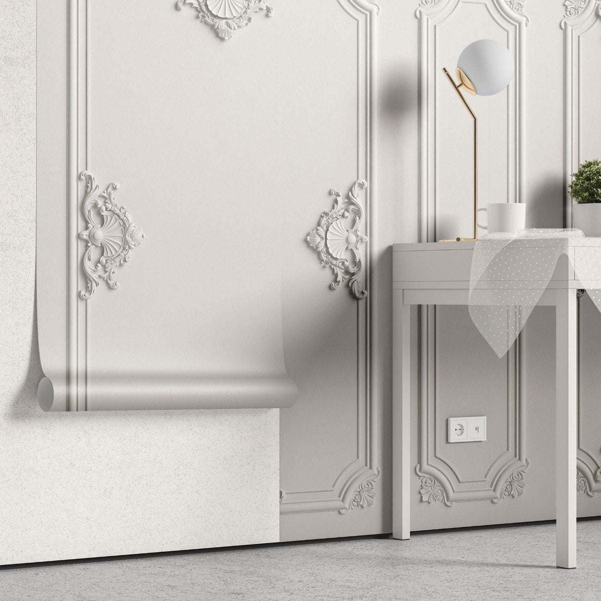 Tapet personalizat arhitectural walls boiserie victoriana farmec detalii bogate epoca victoriana decor clasic sofisticat victorian boiserie