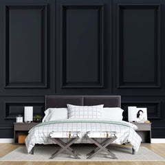 Tapet personalizat Architectural Walls panouri decorative in nuante de negru si lumini - BLACK PANELING