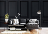 Tapet personalizat Architectural Walls panouri decorative in nuante de negru si lumini - BLACK PANELING