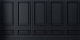 Tapet personalizat Architectural Walls panouri decorative in nuante de negru si lumini - BLACK PANELING