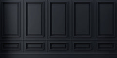 Tapet personalizat Architectural Walls panouri decorative in nuante de negru si lumini - BLACK PANELING