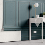 Tapet personalizat Architectural Walls cu panouri decorative in nuante turcoaz - TURQUOISE WAINSCOT