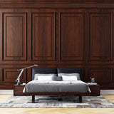 Tapet personalizat Architectural Walls cu panouri decorative din lemn de nuc rosiatic - RED WOOD WAINSCOT