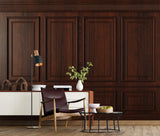 Tapet personalizat Architectural Walls cu panouri decorative din lemn de nuc rosiatic - RED WOOD WAINSCOT