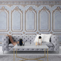 Tapet personalizat Architectural Walls cu rame decorative vintage elegant - CINDERELLA ROYAL
