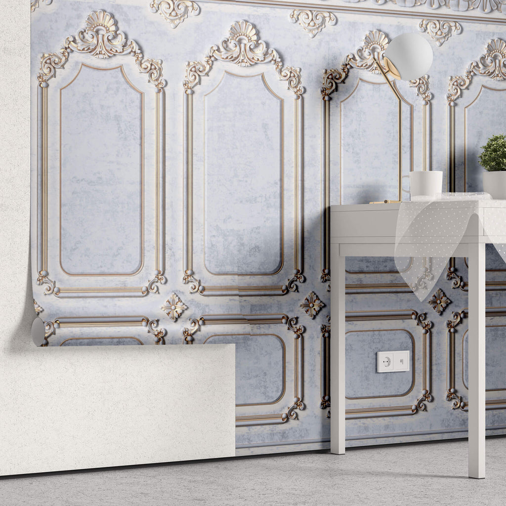 Tapet personalizat Architectural Walls cu rame decorative vintage elegant - CINDERELLA ROYAL