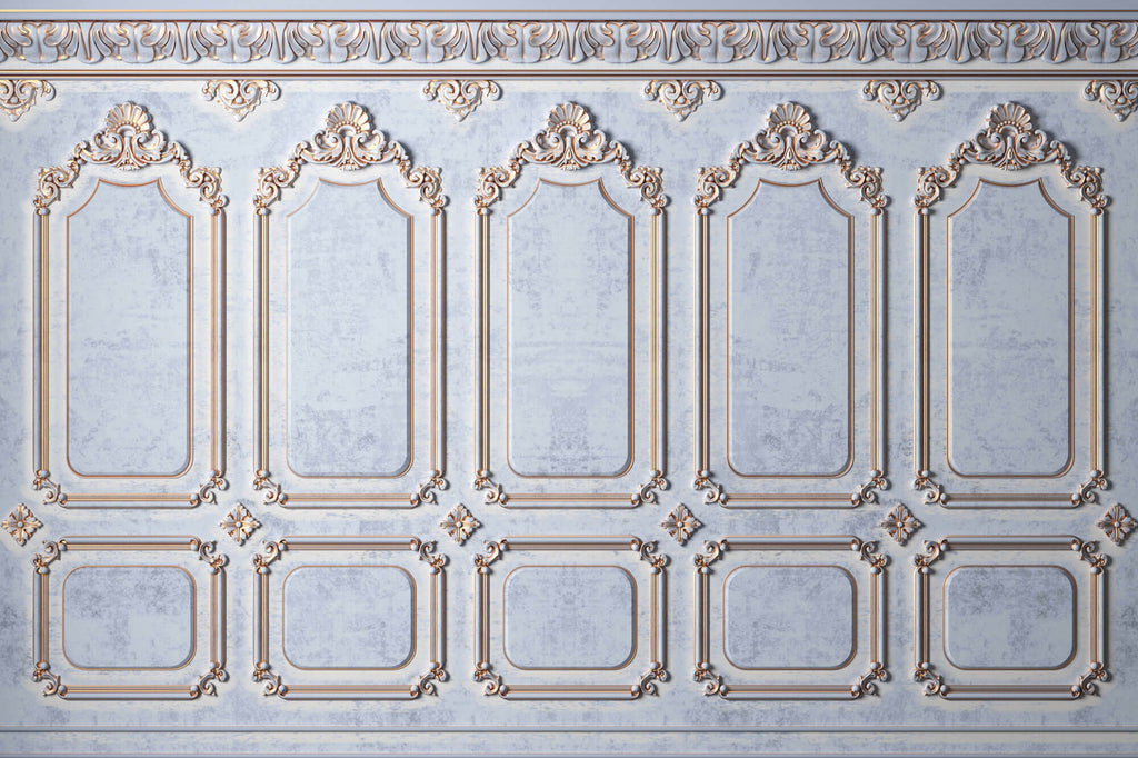 Tapet personalizat Architectural Walls cu rame decorative vintage elegant - CINDERELLA ROYAL
