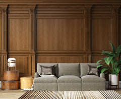 Tapet personalizat Architectural Walls cu panouri decorative din lemn de nuc - PURE WALLNUT