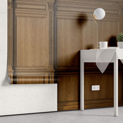 Tapet personalizat Architectural Walls cu panouri decorative din lemn de nuc - PURE WALLNUT