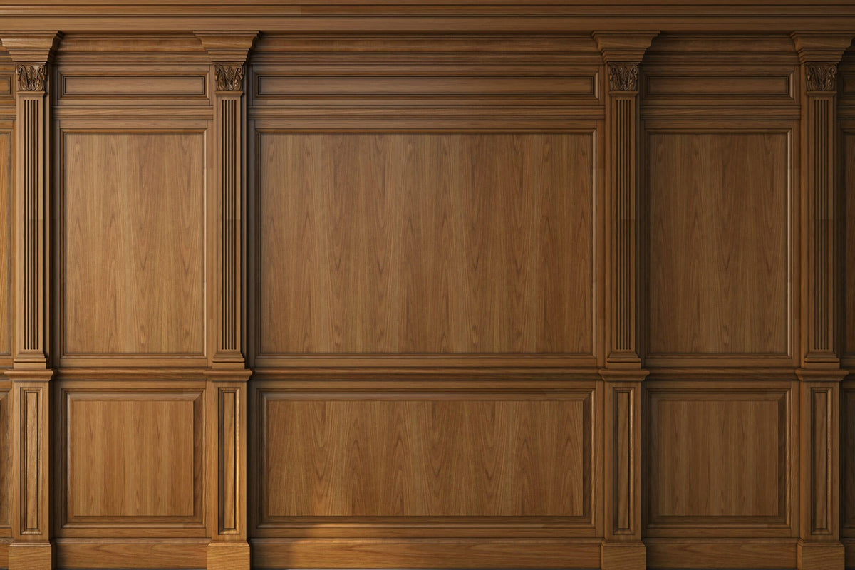 Tapet personalizat Architectural Walls cu panouri decorative din lemn de nuc - PURE WALLNUT