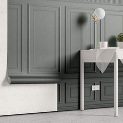 Tapet personalizat Architectural Walls cu panouri decorative in nuante vernil - BITTER SAGE