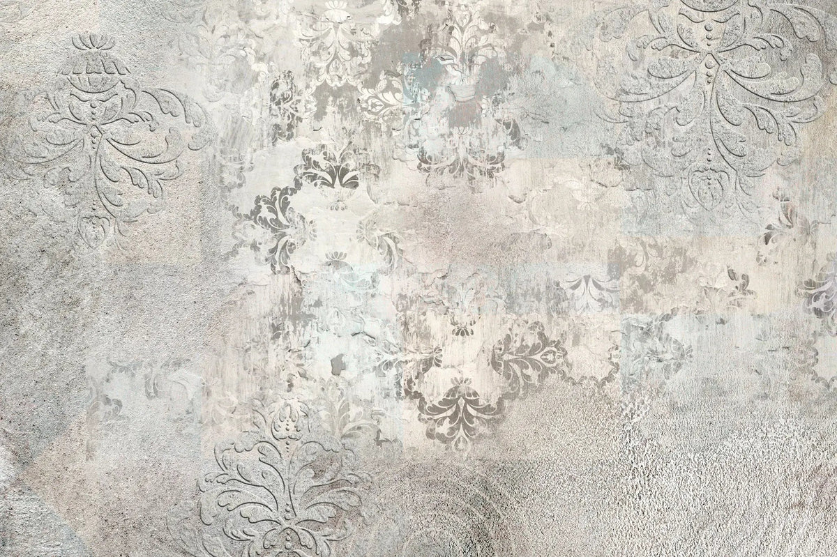 Fototapet retro & vintage cu arabescuri in stil vintage pe fundal deschis vintage arabesque