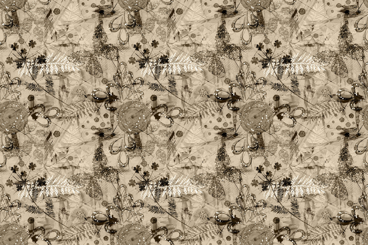 Old Postcard Paper Personalised Wallpaper