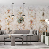 Tapet personalizat victorian cu elemente luxuriante specifice erei in nuante rose gold victorian luxury