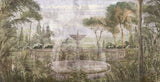 Tapet personalizat victorian cu fantana intr o gradina in stil victorian the fountain