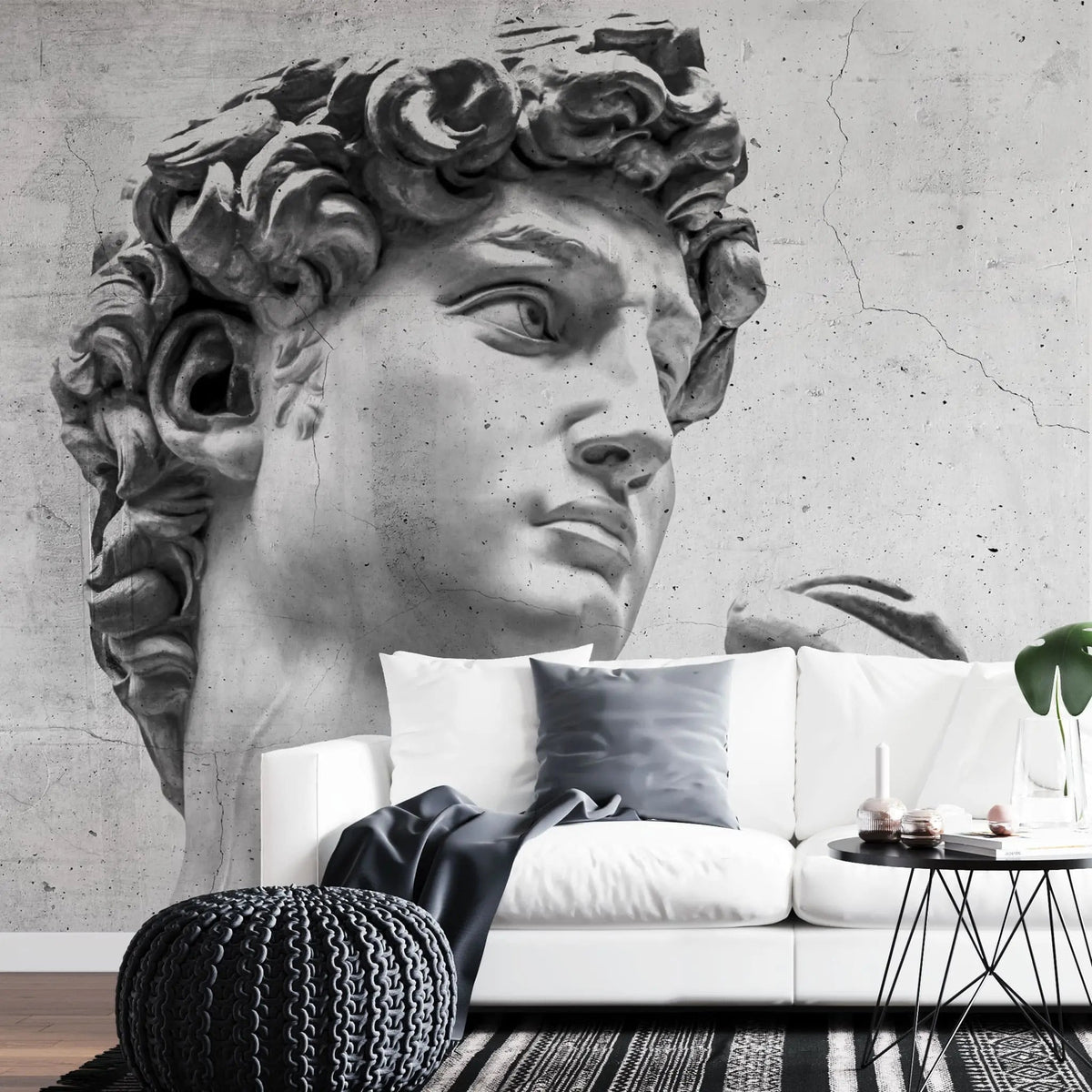 Tapet personalizat victorian cu statuia lui david sculptura de tip portret david statue portrait