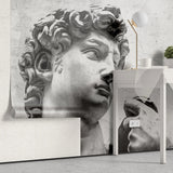 Tapet personalizat victorian cu statuia lui david sculptura de tip portret david statue portrait