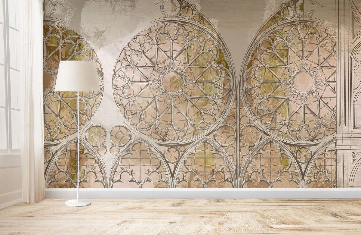 Tapet personalizat victorian maiestea arhitecturii gotice catedrale grandoare istorica solemnitate reverenta gothic cathedral