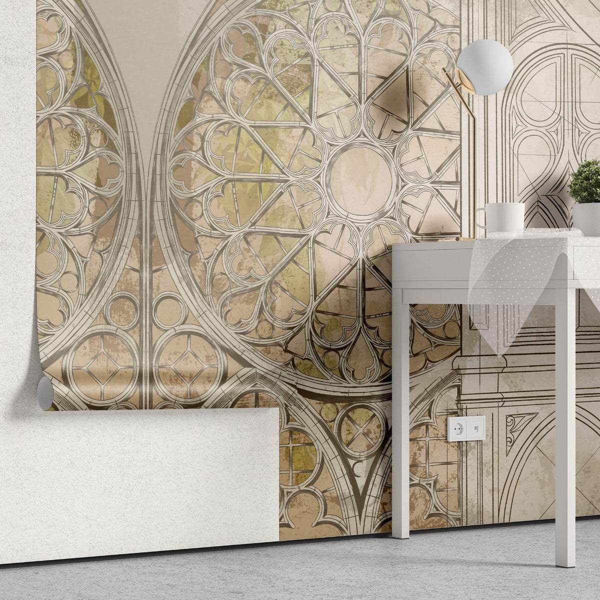 Tapet personalizat victorian maiestea arhitecturii gotice catedrale grandoare istorica solemnitate reverenta gothic cathedral