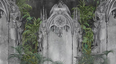 Tapet personalizat victorian arc gotic intunecat mister dramatism arhitecturii medievale nota impunatoare caracter dark gothic arch