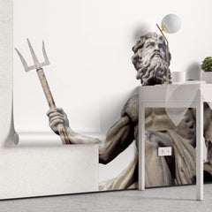Fototapet Personalizat Victorian cu statuia lui Poseidon - POSEIDON'S SCULPTURE