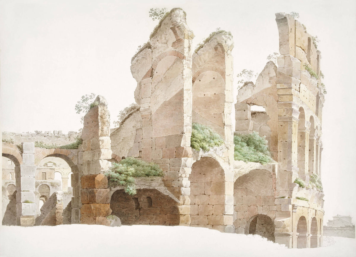Tapet Personalizat Victorian cu ruine si vegetatie densa - RUINS VEGETATION