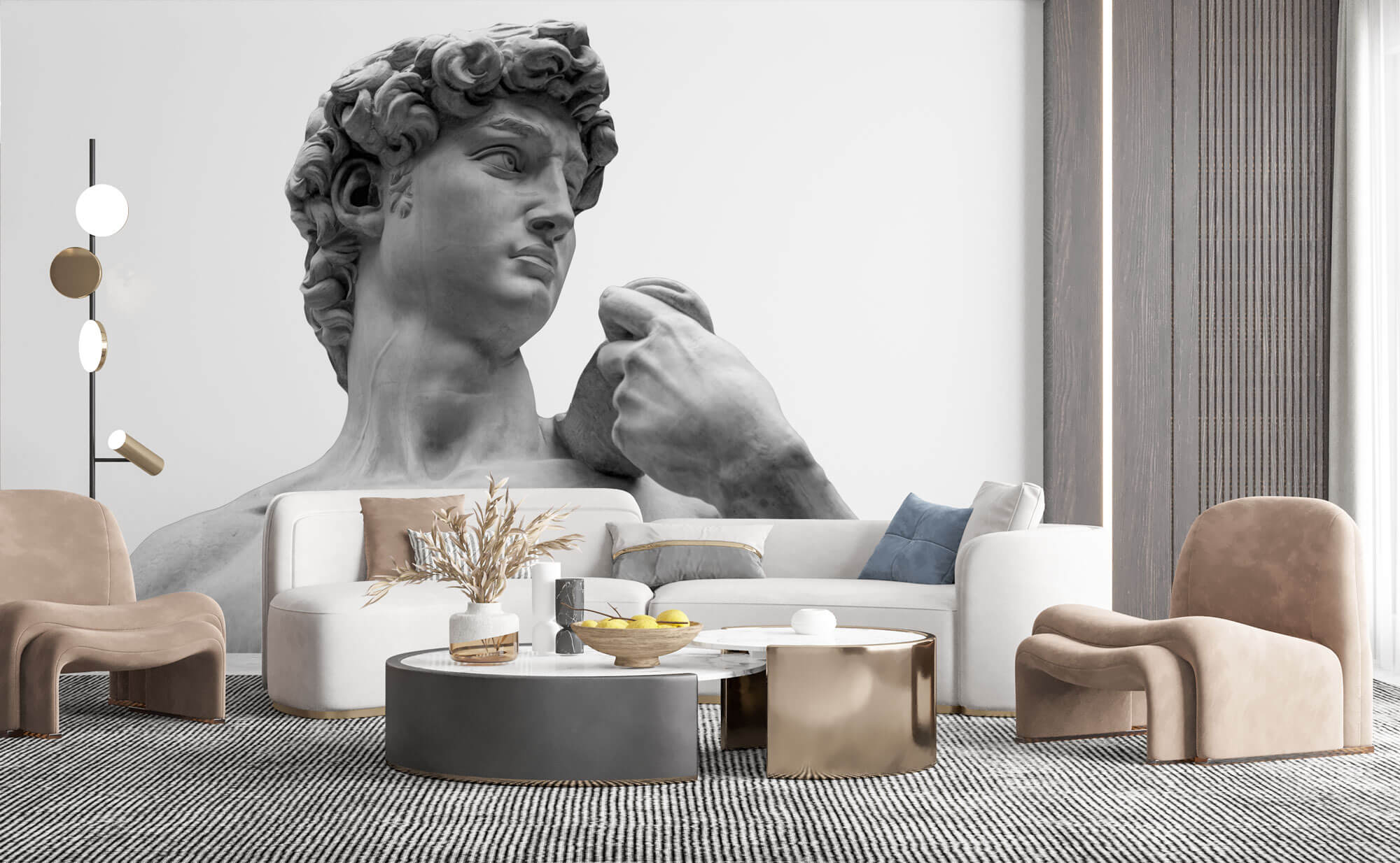 Fototapet Personalizat Victorian cu statueta lui David - MICHELANGELO'S DAVID