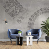 Tapet Personalizat Victorian cu schite cu bijuterii si cristale - ADORNMENT