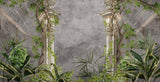 Tapet Personalizat Victorian cu coloane victoriene si jungla tropicala - VICTORIAN JUNGLE COLUMNS