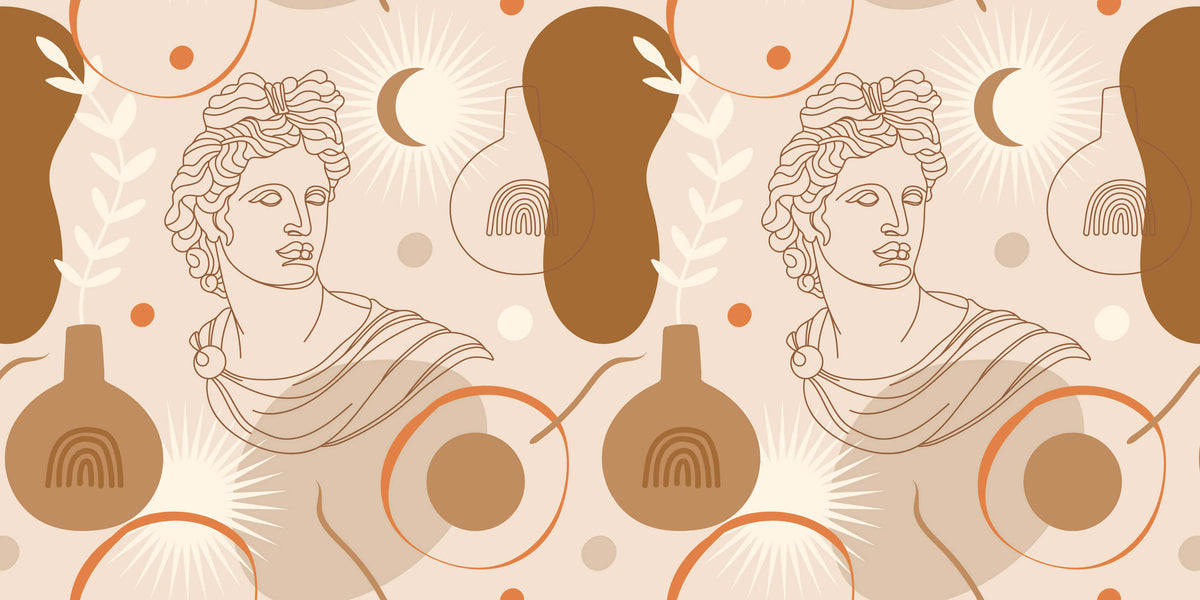 Victorian Boho Sculpture I Personalised Wallpaper