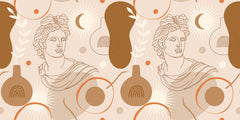 Victorian Boho Sculpture I Personalised Wallpaper