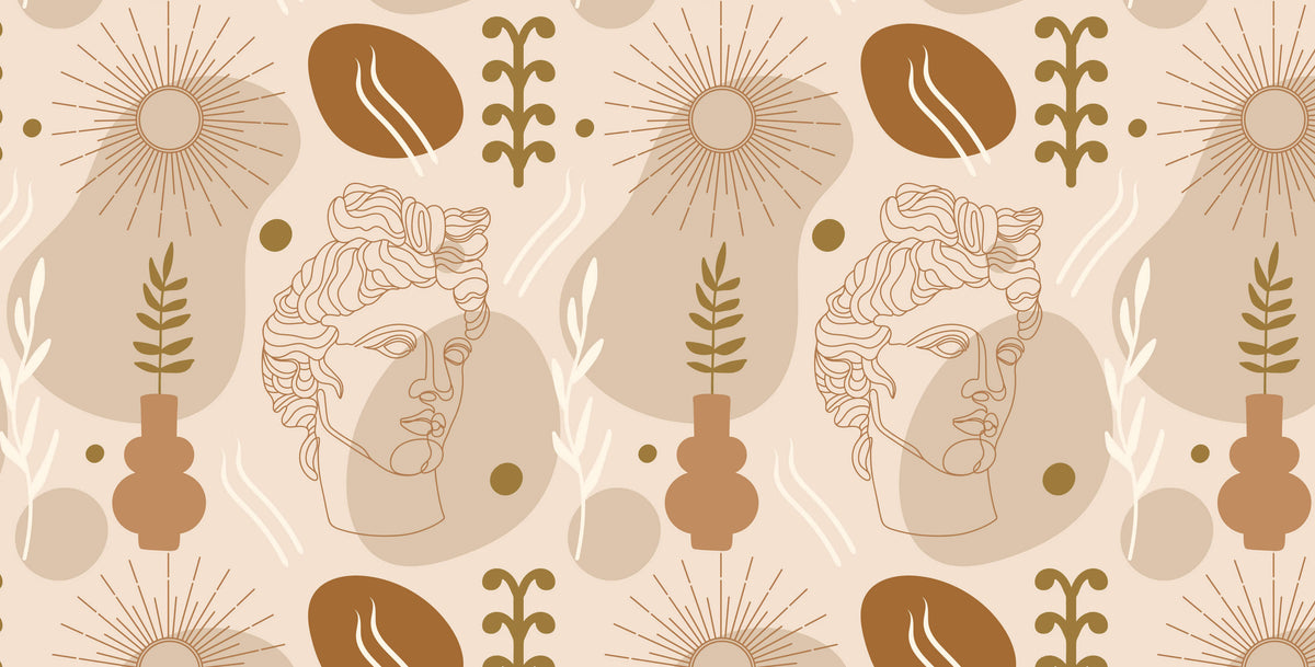 Victorian Boho Sculpture II Personalised Wallpaper