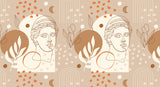 Victorian Boho Sculpture III Personalised Wallpaper