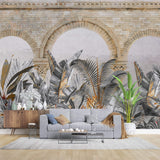 Tapet Personalizat Victorian cu ruine si vegetatie tropicala - EXOTIC RUINS