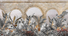 Tapet Personalizat Victorian cu ruine si vegetatie tropicala - EXOTIC RUINS