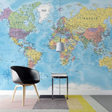 Tapet Personalizat cu harta lumii 1 - WORLD'S MAP