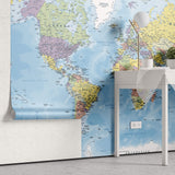 Tapet Personalizat cu harta lumii 1 - WORLD'S MAP