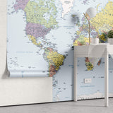 Tapet Personalizat cu harta lumii 2 - THE GLOBE