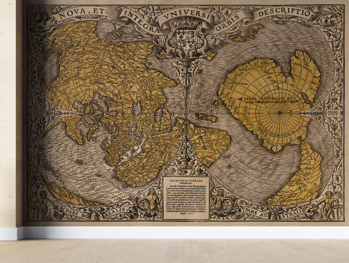Tapet Personalizat cu harta istorica veche din secolul 16 - EARLY MAP