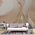 Tapet personalizat marble cu marmura in nuante rose cu accente aurii sahara